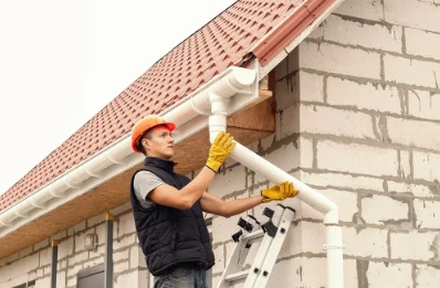 Pose et remplacement de gouttières à Riervescemont